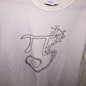 Pi (3.14) Math shirt. White Gildan T-Shirt